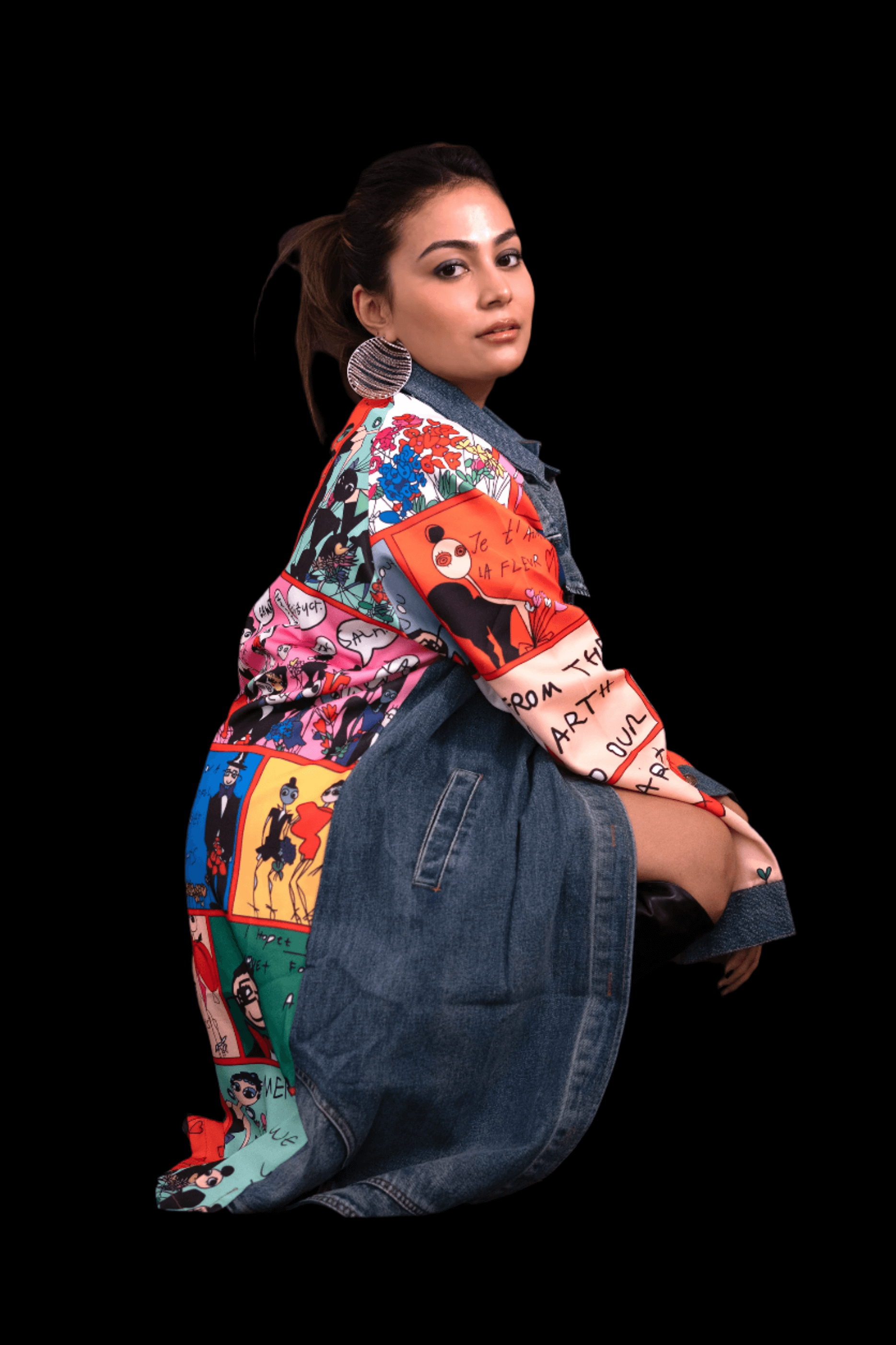 Illustrated Chic (Trench Coat/Dress Denim)