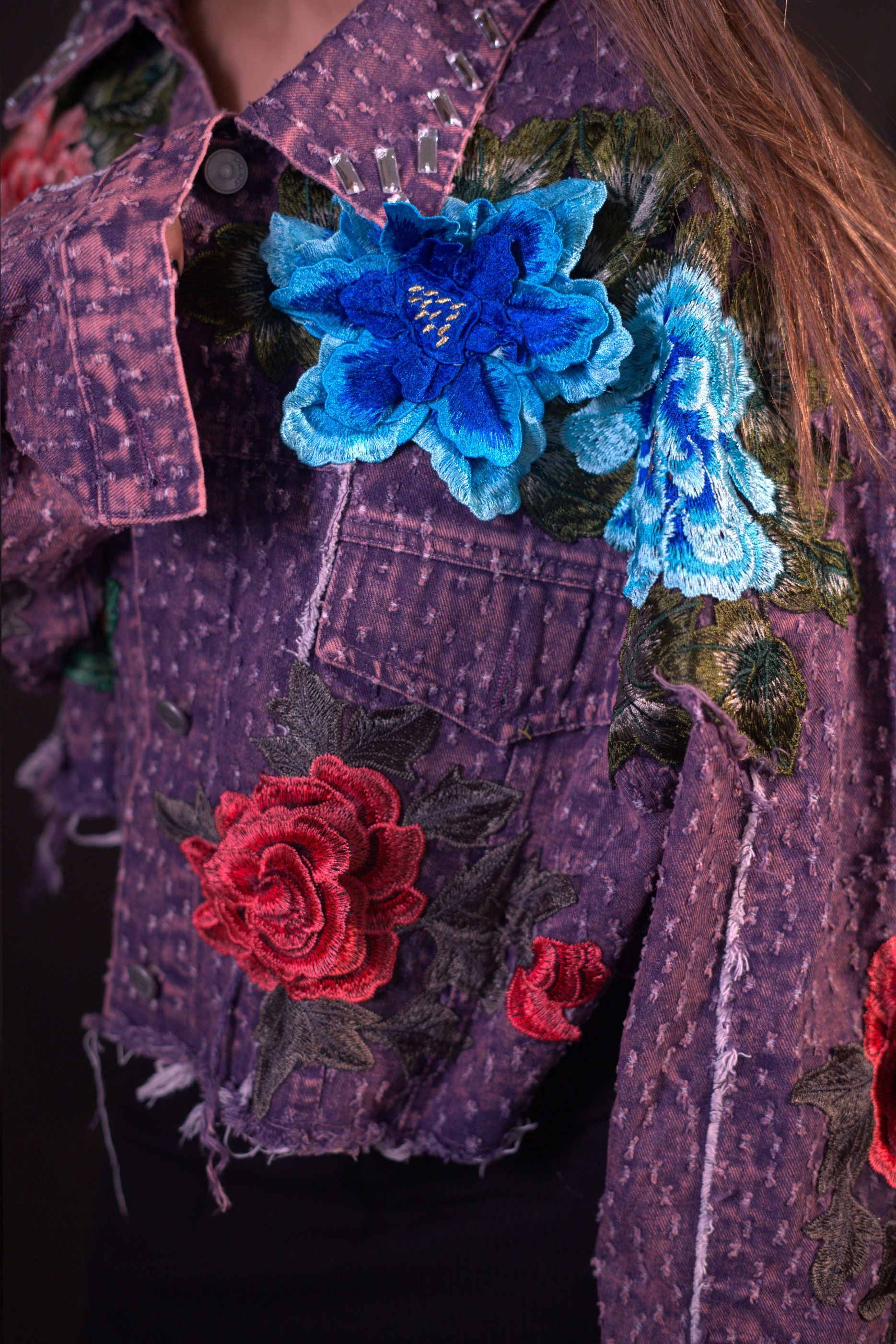 My Purple Spring Fling (Denim Jacket)