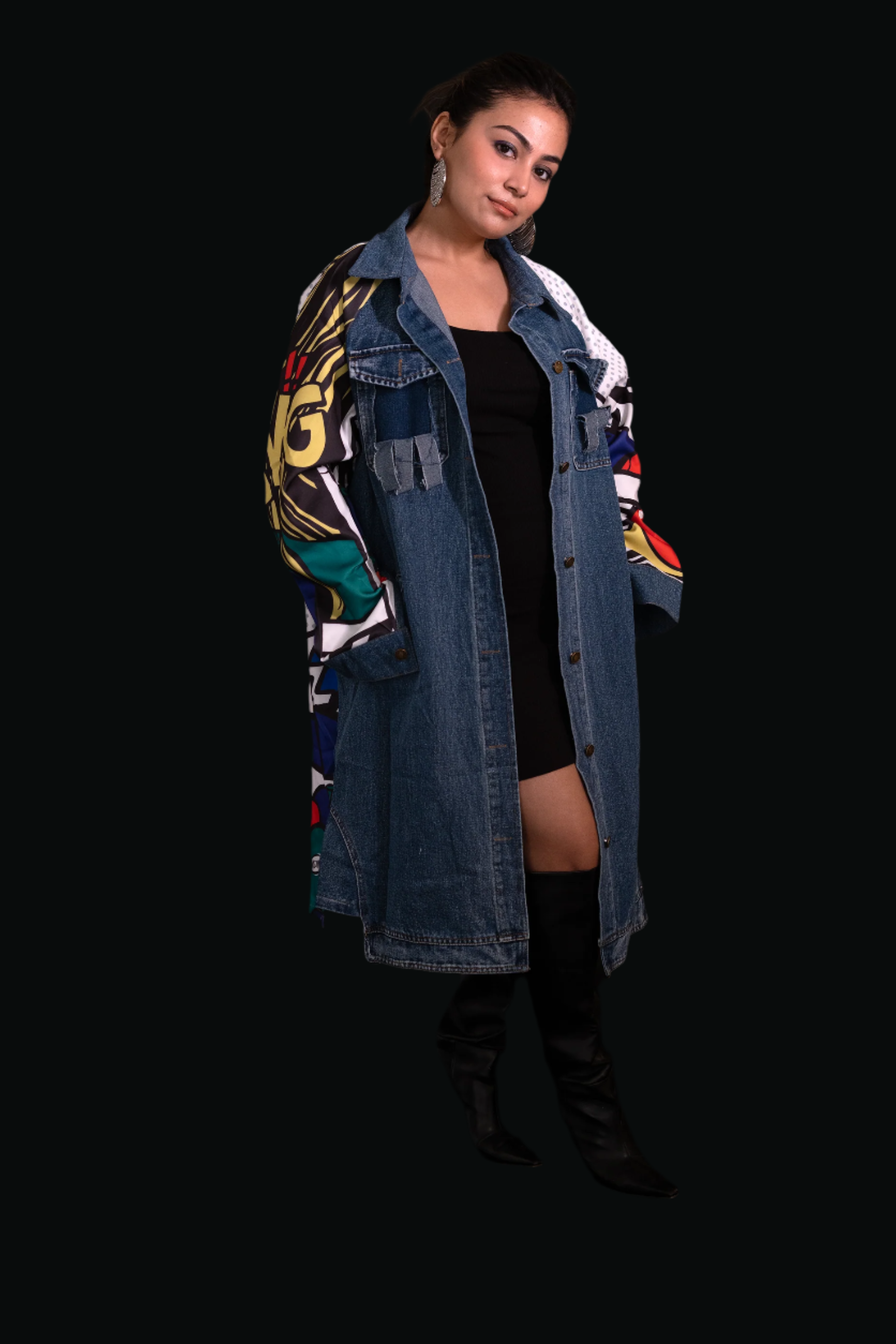 Illustrated Chic (Trench Coat/Dress Denim)