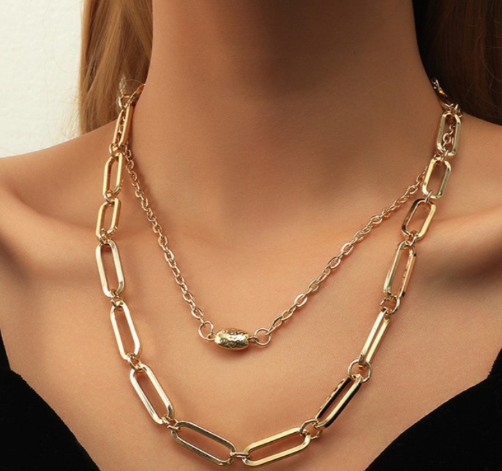 Chunky Two in One Necklace