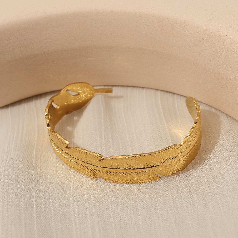 My Leafy Bangle (18k Gold Plated)