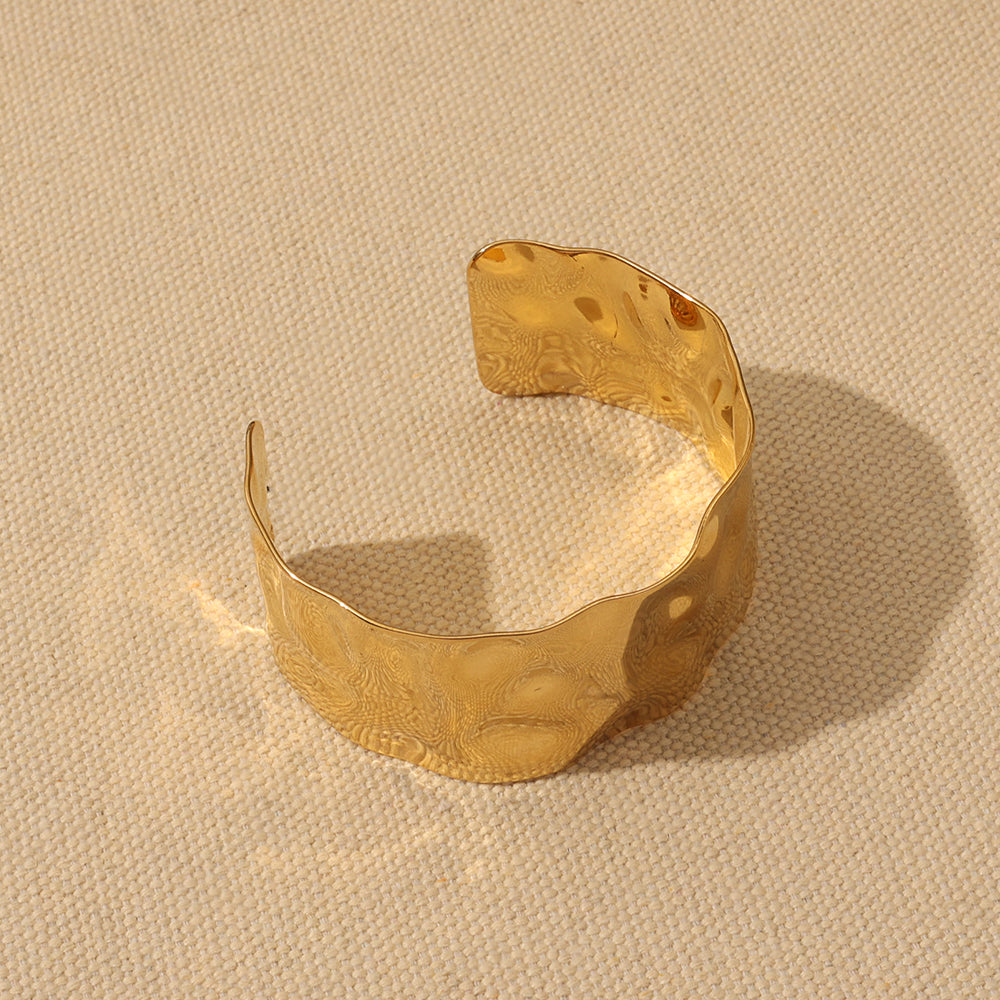 My Hammered Cuff in Gold