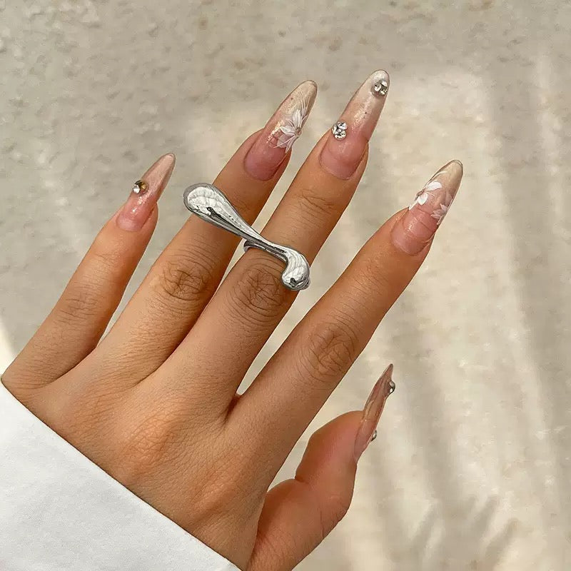 Liquid Wave Statement Ring