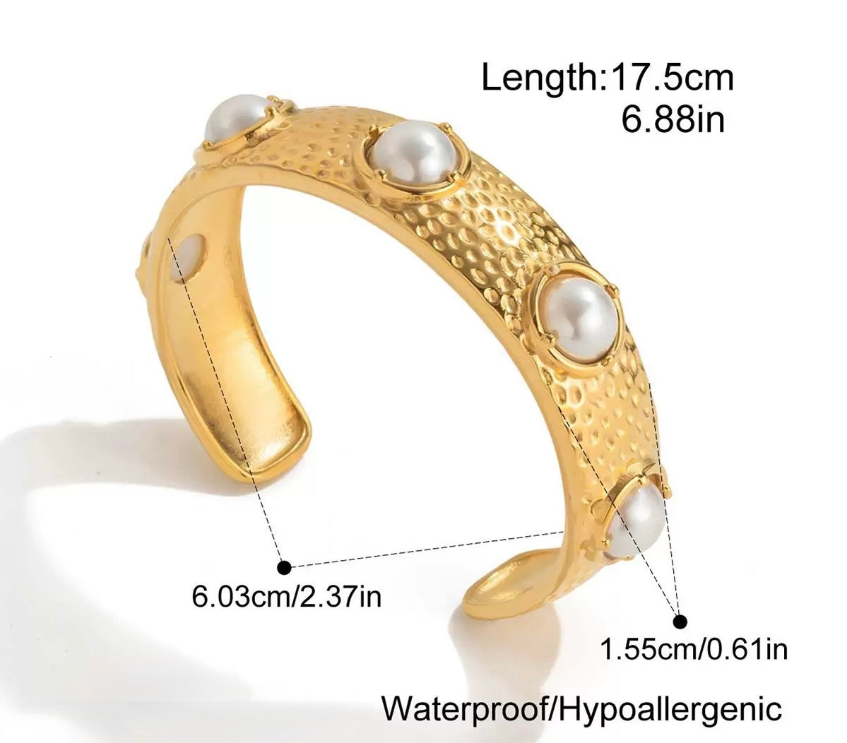 Bold Pearl Luxe Cuff