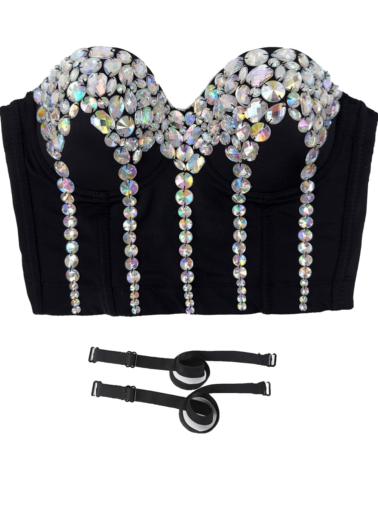 Bling Midnight Sky (Handmade Bejeweled Corset)