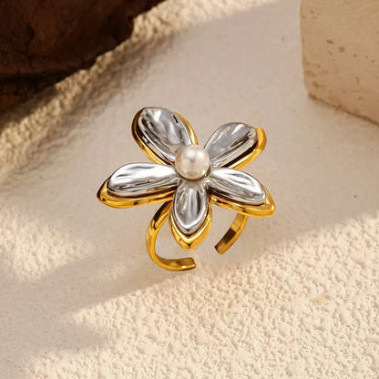 Dual Bloom Statement Ring