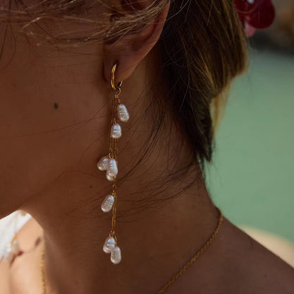 Pearl Chain Dangles
