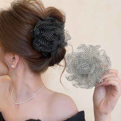 Polka Bloom Hair Claw Clutchers (Set of 2)