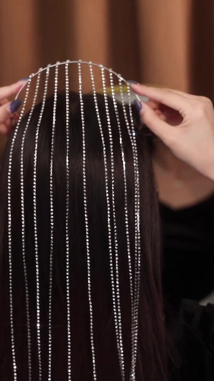 Rhinestone Tasseled Hairwear Band