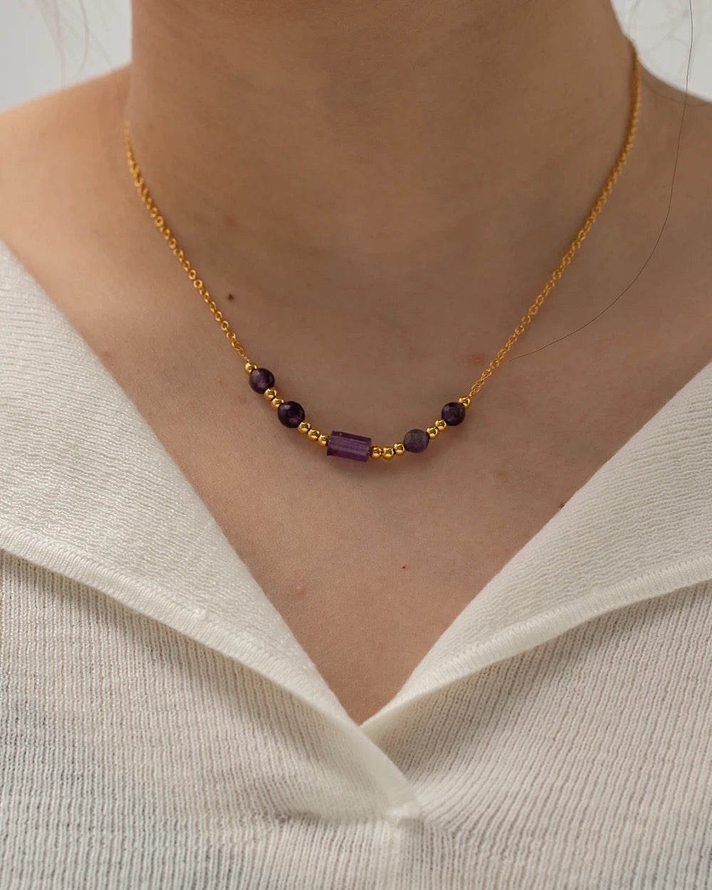 My Purple Bohemia Neckpiece