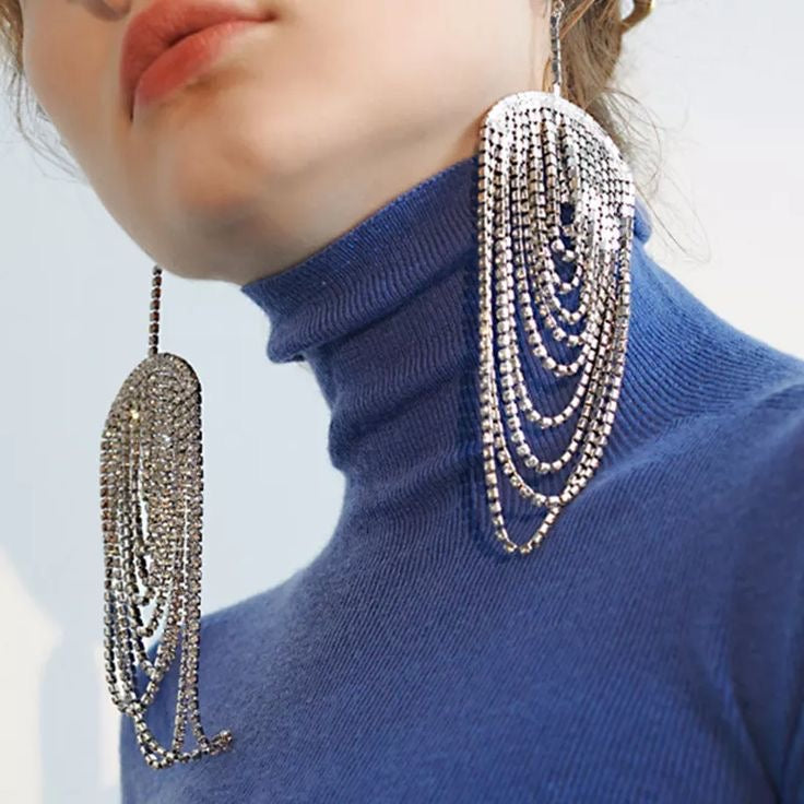 My Rhinestone Fringe (Silver)