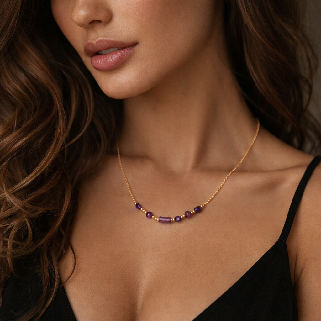 My Purple Bohemia Neckpiece