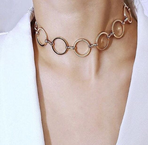 Rings Choker Necklace