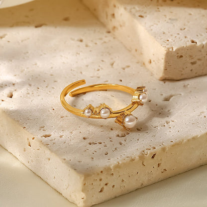 My Pearl Inlaid Ring (Gold)