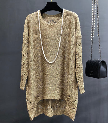 Gold Knit Bling (Full Sleeves)