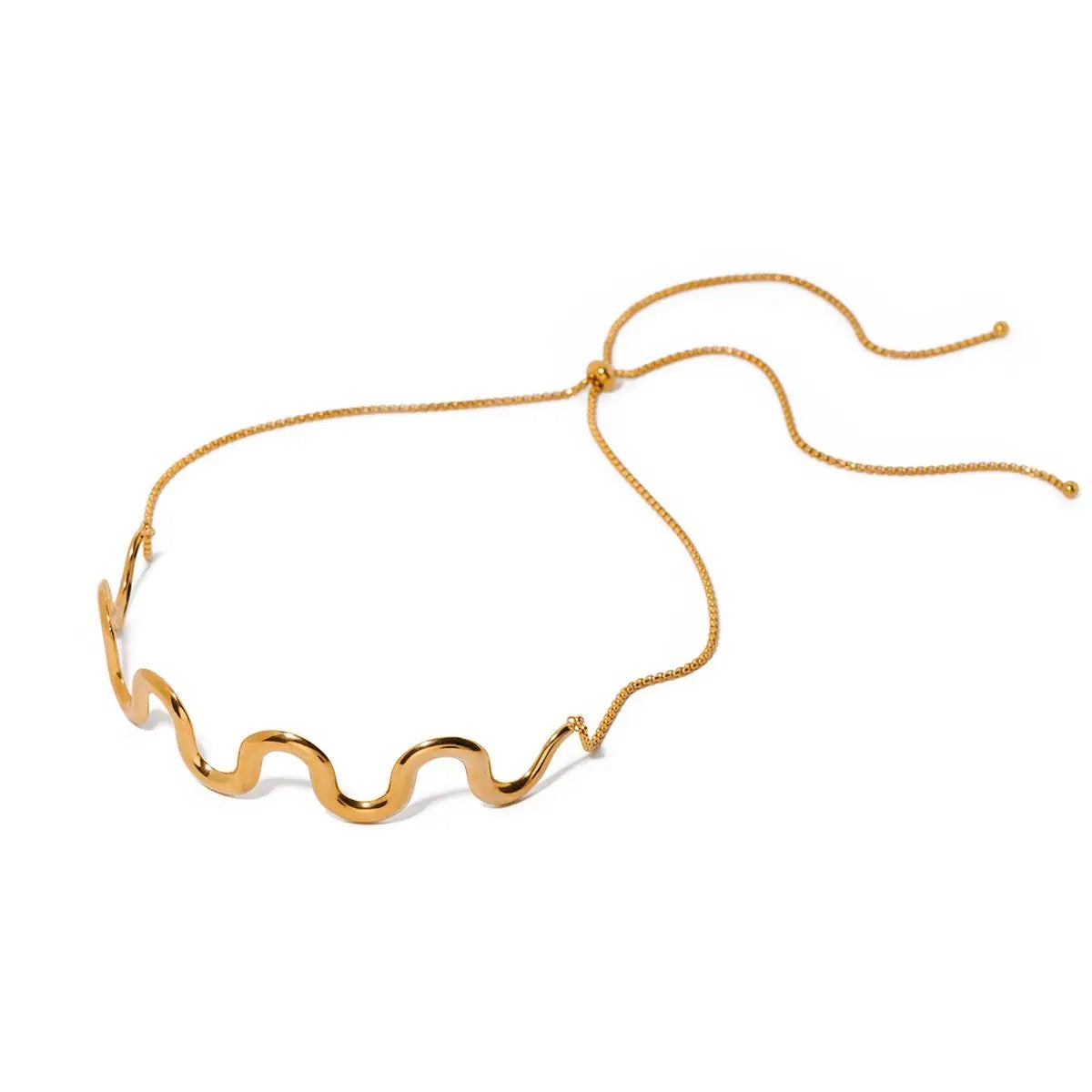 My Wavy Collar Choker Neckpiece (Gold & Silver)