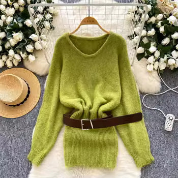 Cozy Pop Wool Dress