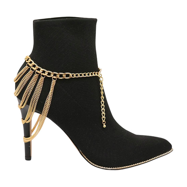 Anklet Boot Chains (Gold)