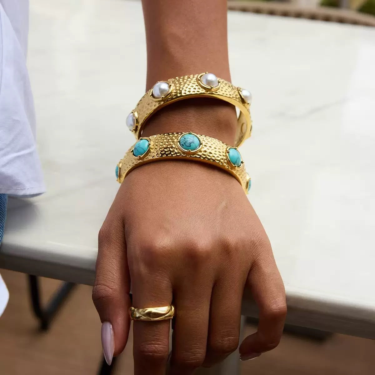 Bold Pearl Luxe Cuff