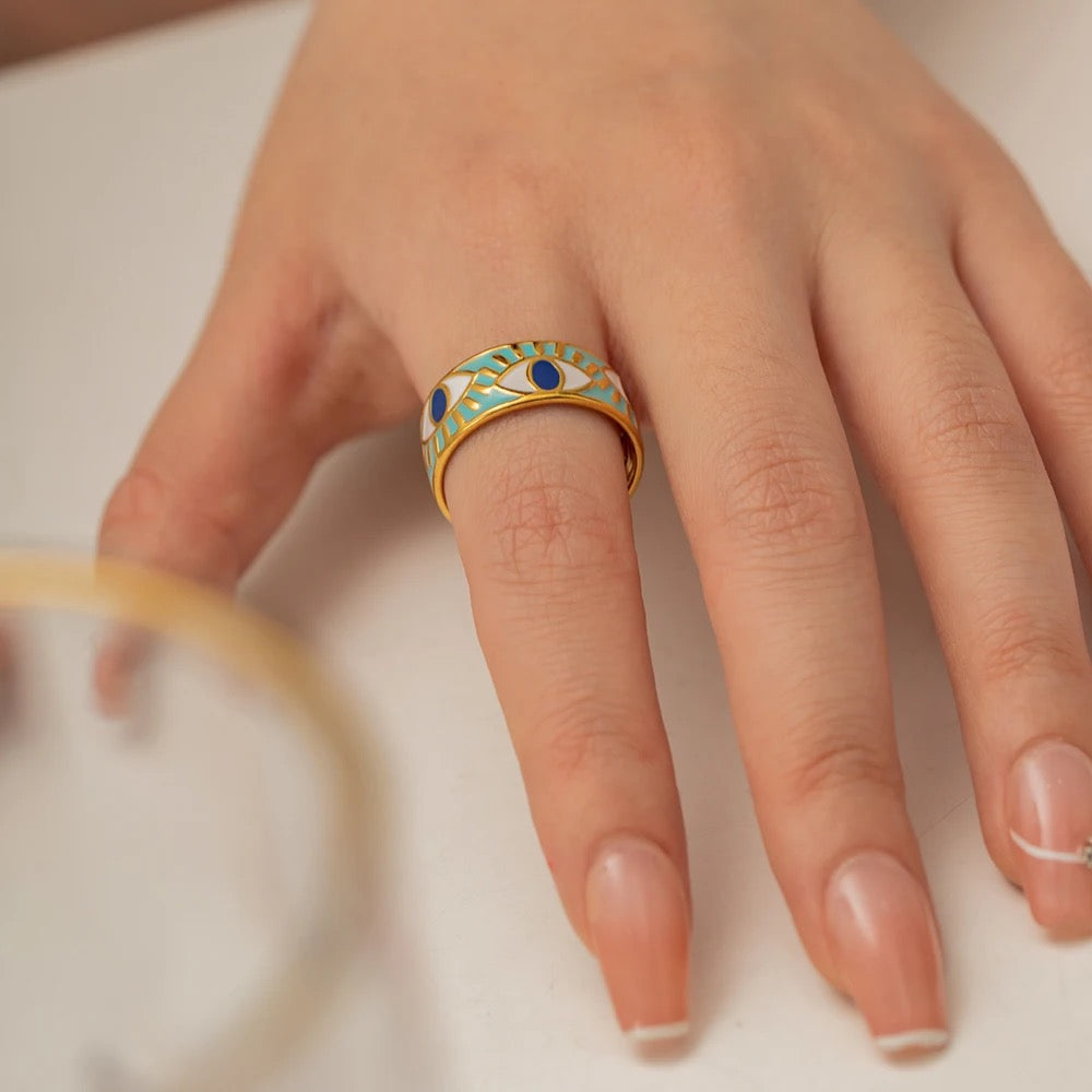 My Blue Evil Eyed Ring