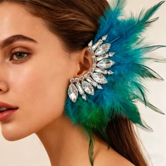 My Turquoise Feather Cuff (Single)