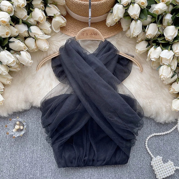 Halter Bustier (Baby Pink, White, Black)
