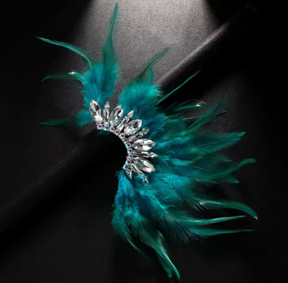 My Turquoise Feather Cuff (Single)