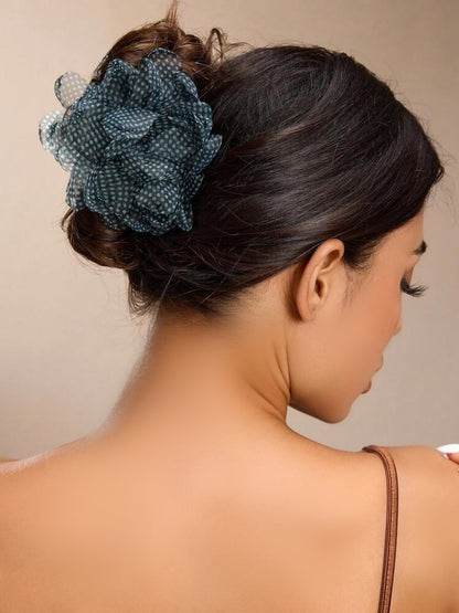 Polka Bloom Hair Claw Clutchers (Set of 2)