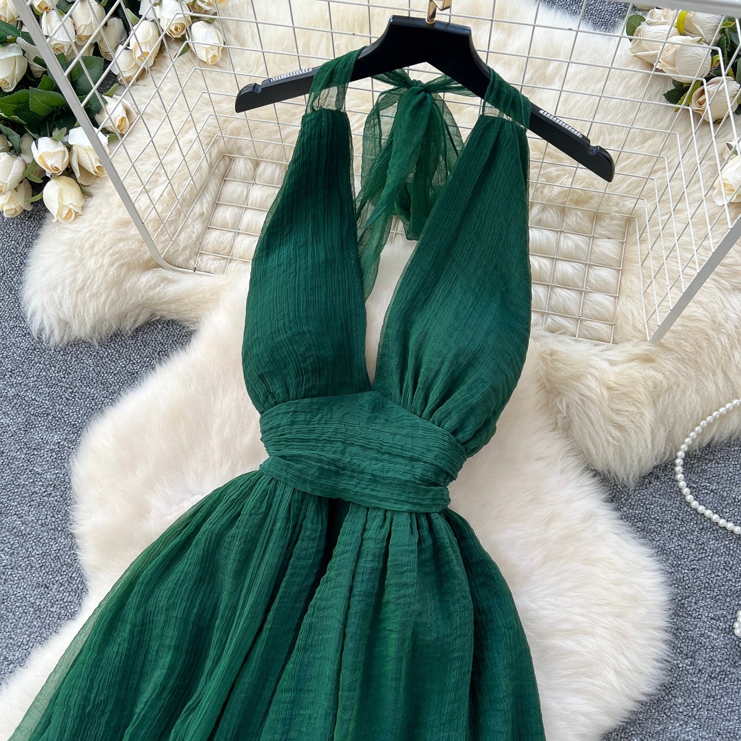 Roman Emerald Dress