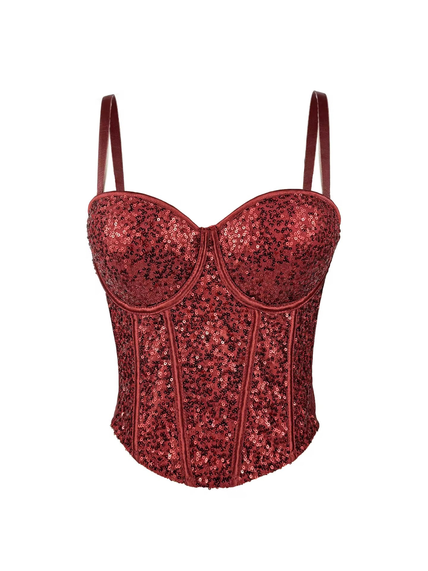 Sequin Bustier Waist Corset