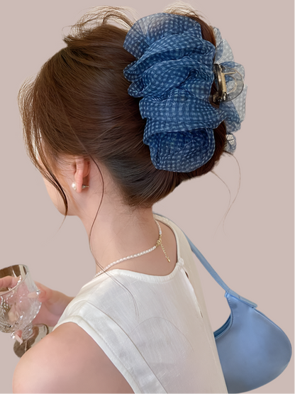 Organza Cloud Ruffle Hair Claw
