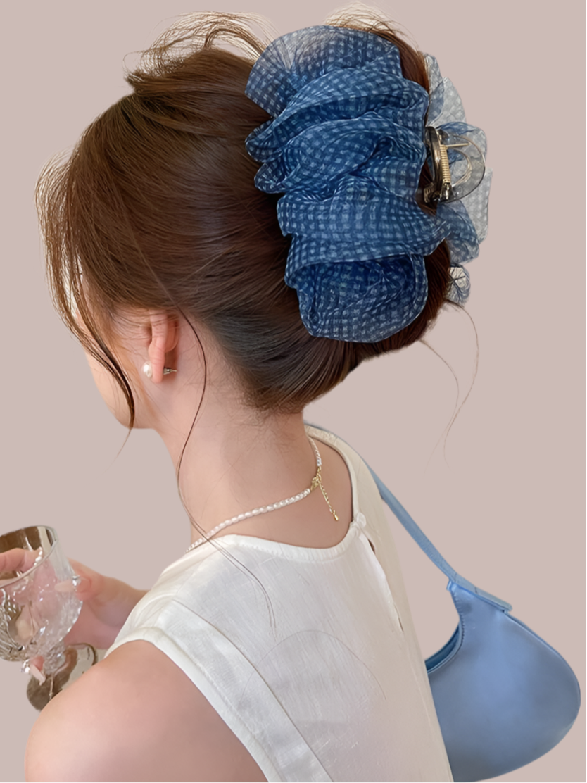 Organza Cloud Ruffle Hair Claw