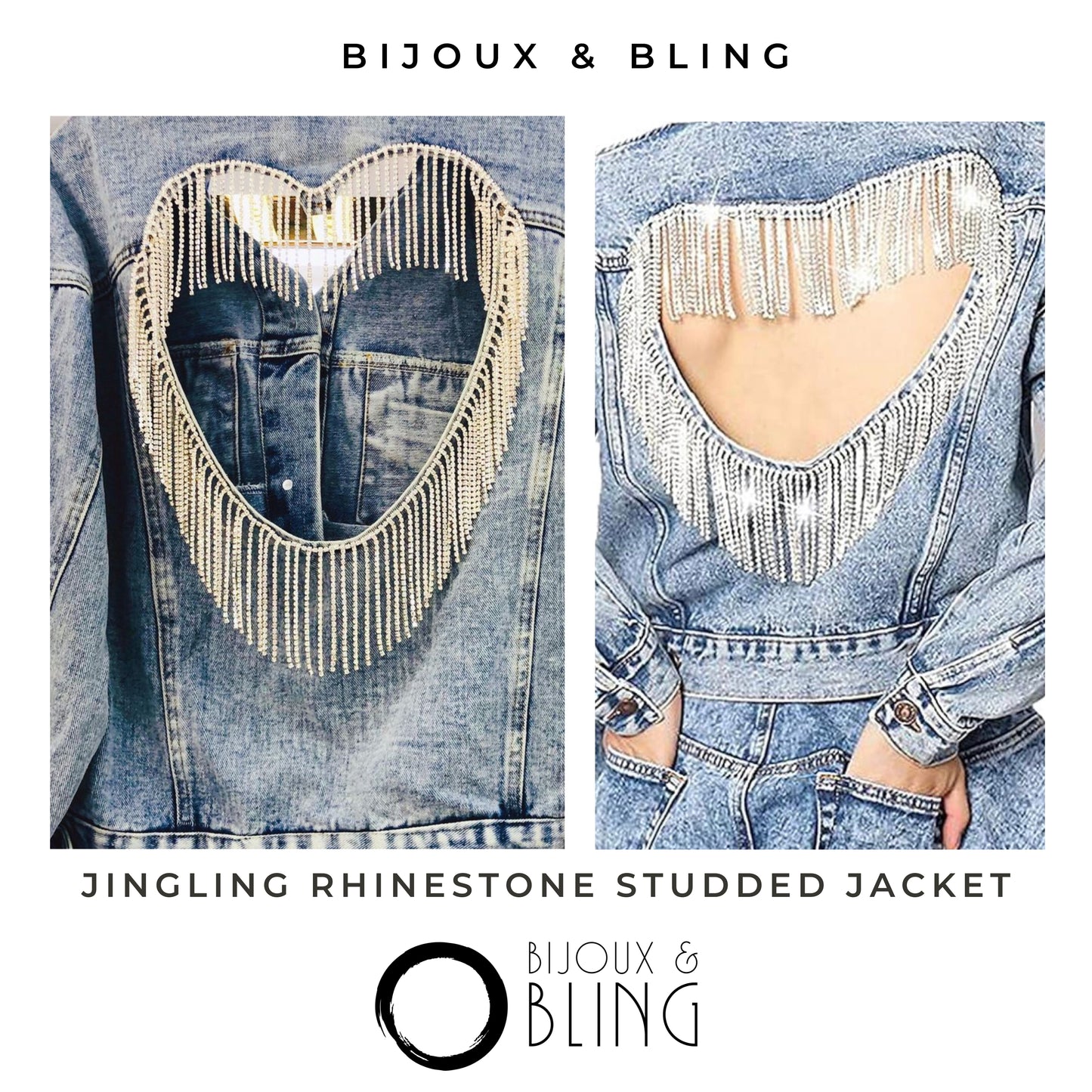 Rhinestone Denim Jacket