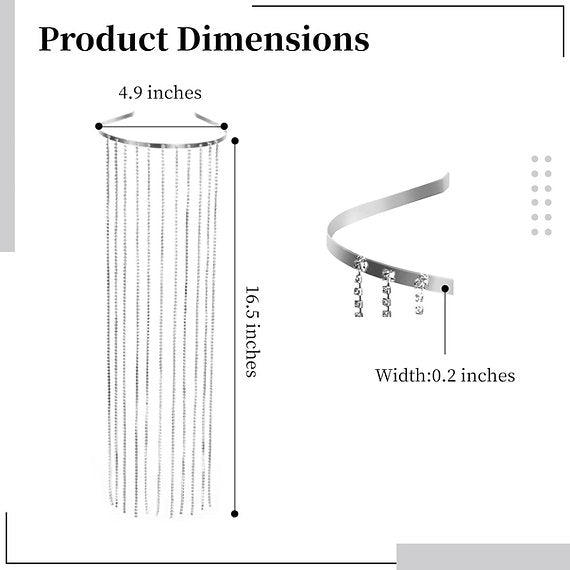 Rhinestone Tasseled Hairwear Band