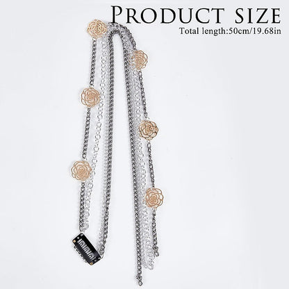 Rose Chains Tasseled Clip Ons