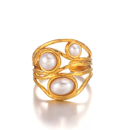 My Pearl Inlaid Ring (Gold)