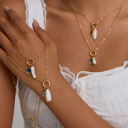 Pearl Pop Charms Necklace