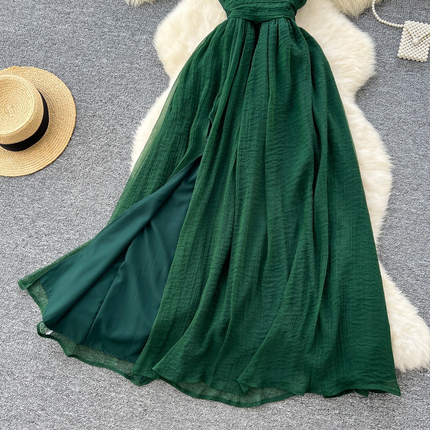 Roman Emerald Dress