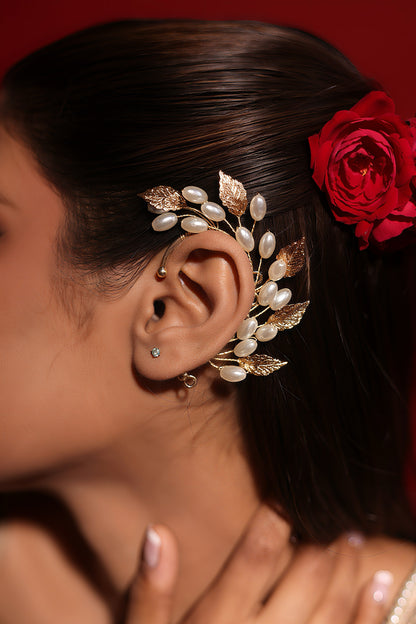 Pearl Ivy Ear Cuffs