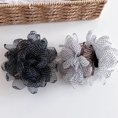 Polka Bloom Hair Claw Clutchers (Set of 2)