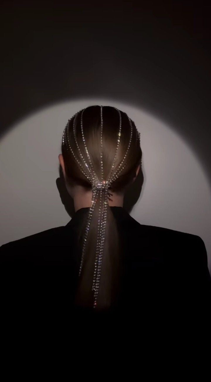 Rhinestone Tasseled Hairwear Band