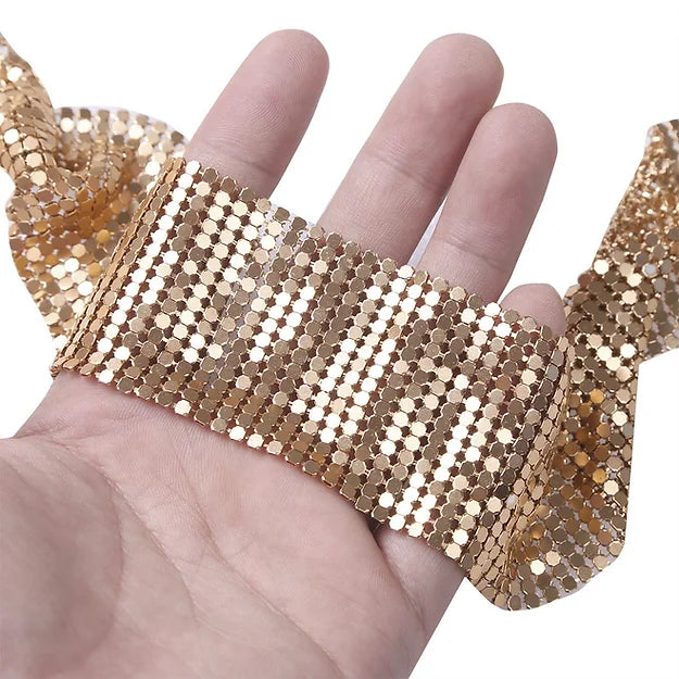 Metal Mesh Belt/Scarf (Gold/silver)