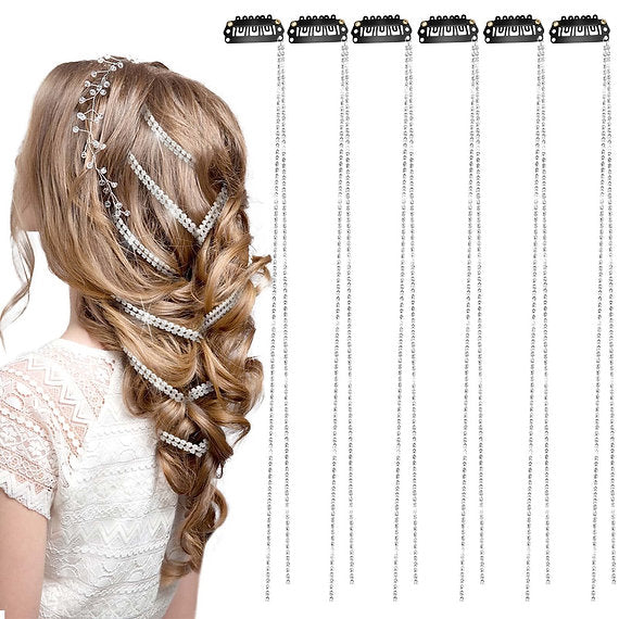 Rhinestone Hair Chain Clip