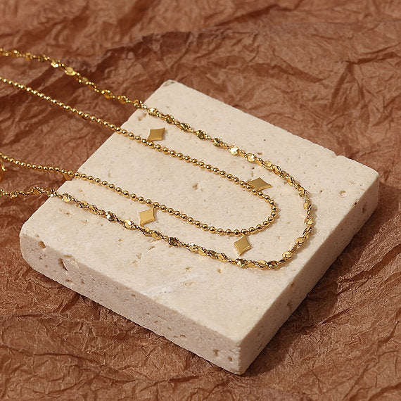 My Dainty Rhombus Charms Necklace