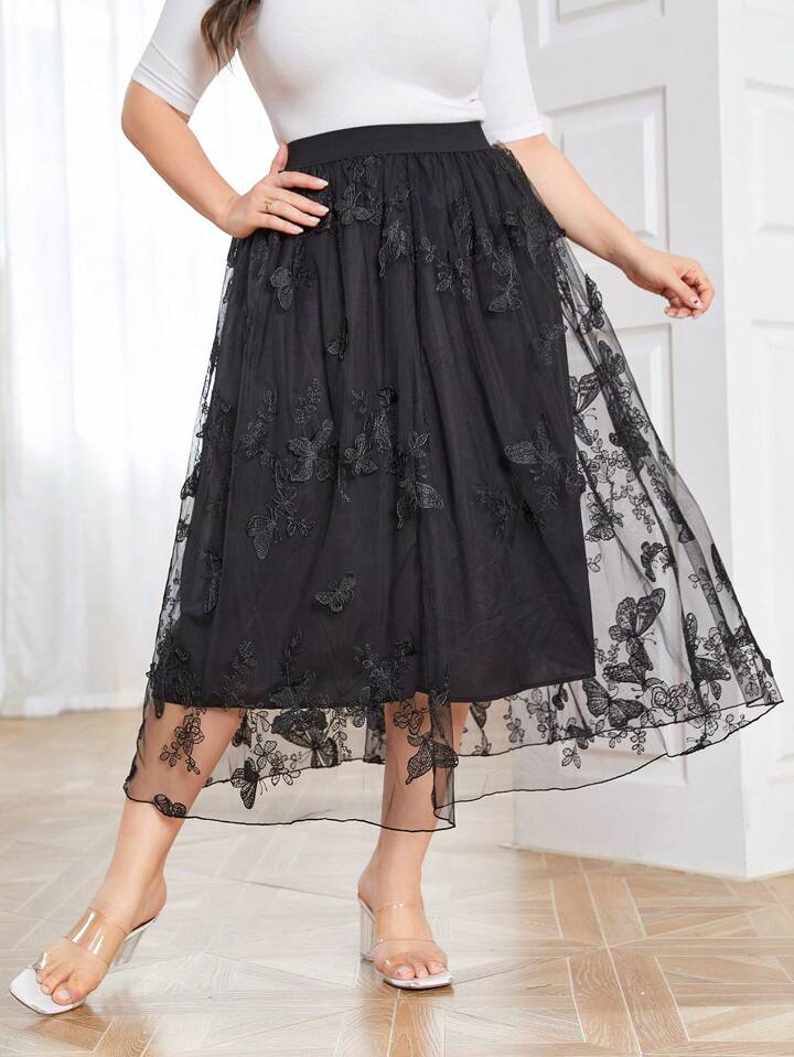 Midnight Flutter Skirt