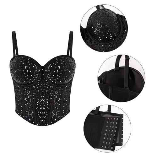 Sequin Bustier Waist Corset