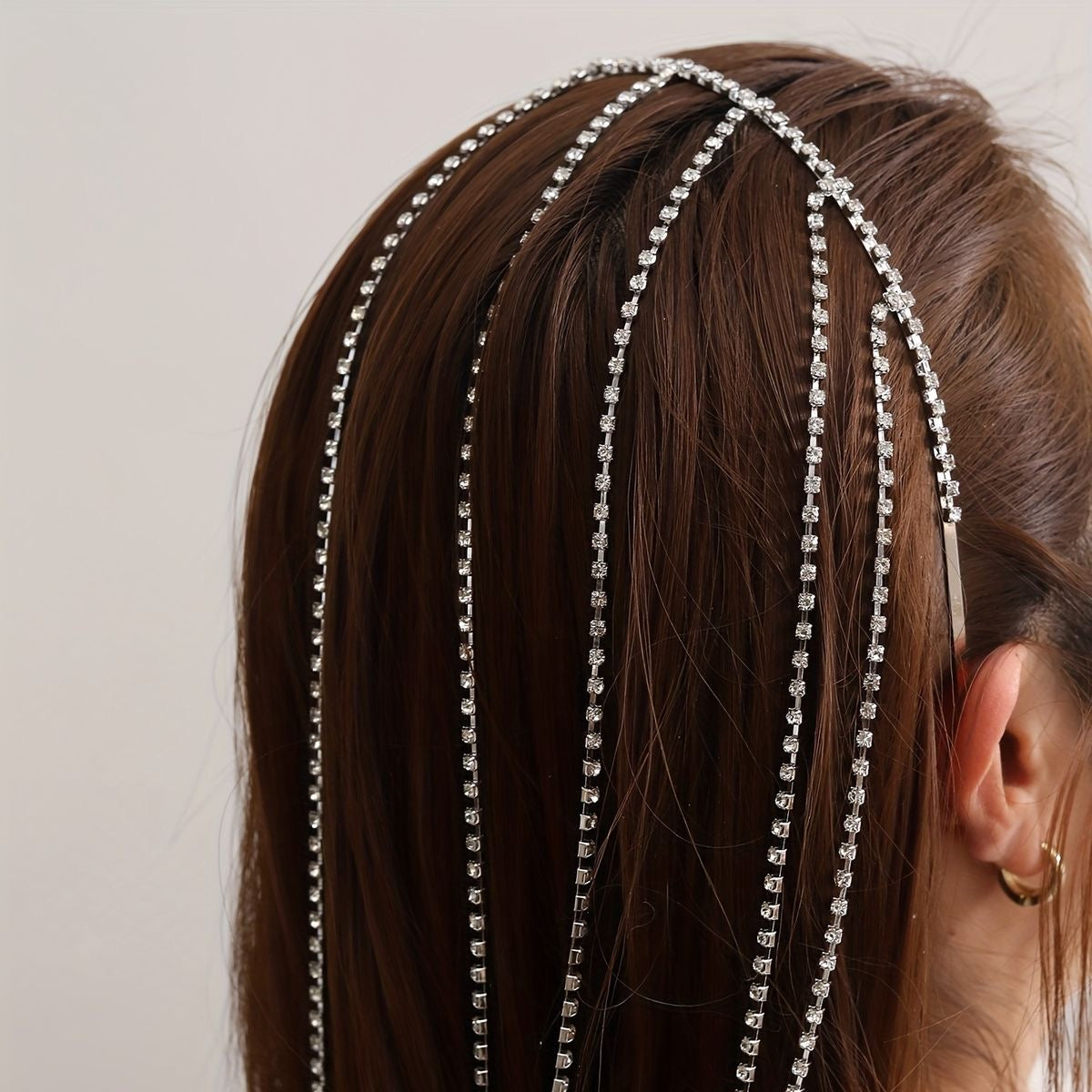 Rhinestone Tasseled Hairwear Band