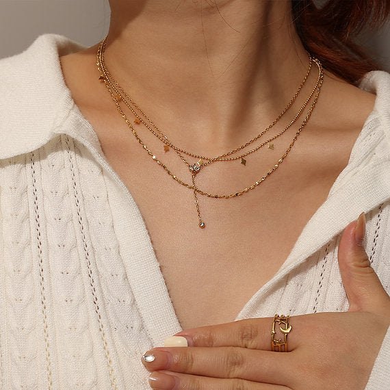 My Dainty Rhombus Charms Necklace