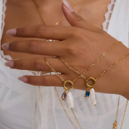 Pearl Pop Charms Necklace
