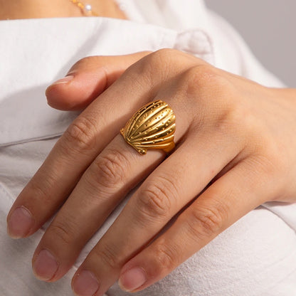 My Golden Sea Shell Ring